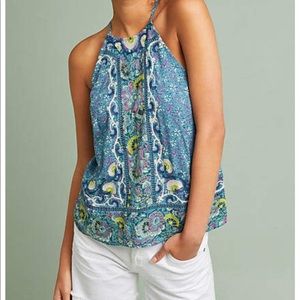 Anthropology Embroidered Tank